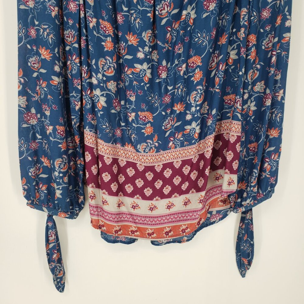 Beachlunchlounge Boho Floral Off the‎ Shoulder Blouse Top - Picture 5 of 8